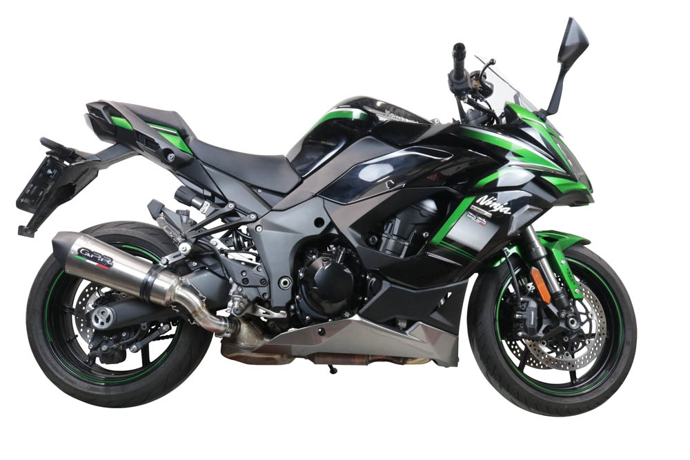 Escape compatível com Kawasaki Ninja 1000 Sx 2021-2024, GP Evo4 Titanium, Escape legal, homologado, silenciador com db killer removível e tubo de ligação específico 