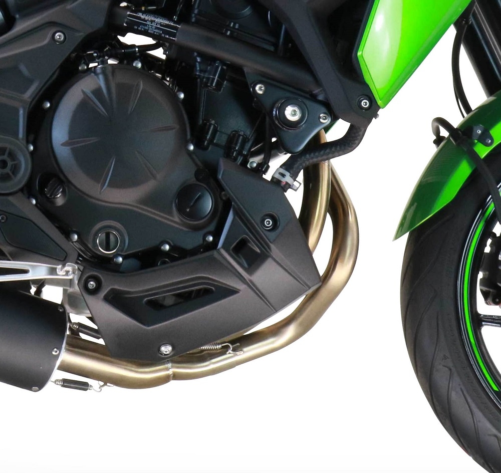 Escape compatível com Kawasaki Versys 650 2017-2020, GP Evo4 Titanium, Sistema homologado com catalisador linha completa, silencioso mais coletor 