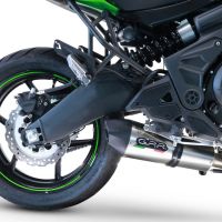 Escape compatível com Kawasaki Versys 650 2017-2020, GP Evo4 Titanium, Sistema homologado com catalisador linha completa, silencioso mais coletor 