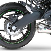 Escape compatível com Kawasaki Versys 650 2021-2022, Satinox, Sistema homologado com catalisador linha completa, silencioso mais coletor 