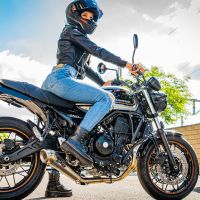 Escape compatível com Kawasaki Z 650 RS 2021-2023, Powercone Evo, Silenciador homologado para ruído, com catalisador, linha completa 