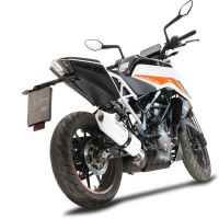 Escape compatível com Ktm Duke 390 2021-2024, Albus Evo4, Escape legal, homologado, silenciador com db killer removível e tubo de ligação específico 