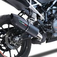 Escape compatível com Ktm Duke 125 2021-2023, Furore Evo4 Nero, Escape legal, homologado, silenciador com db killer removível e tubo de ligação específico 