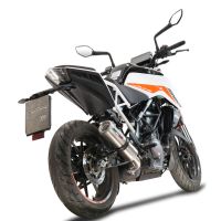 Escape compatível com Ktm Duke 125 2021-2023, M3 Inox , Sistema racing Silencioso com tubo de ligação 