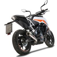 Escape compatível com Ktm Rc 390 2022-2024, Powercone Evo, Escape legal, homologado, silenciador com db killer removível e tubo de ligação específico 