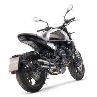 Escape compatível com Moto Morini Seiemmezzo Str 2022-2024, GP Evo4 Poppy, Escape homologado semi-completo com db killer removível e com catalisador 