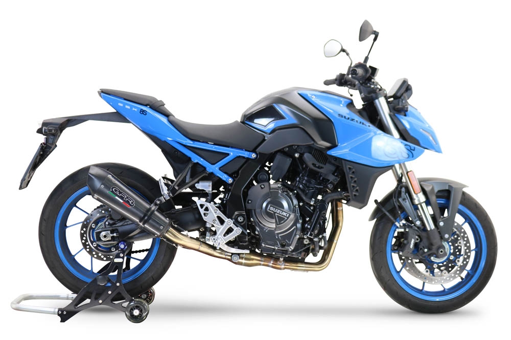 Escape compatível com Suzuki Gsx-8S 2022-2024, GP Evo4 Poppy, Sistema homologado com catalisador linha completa, silencioso mais coletor 