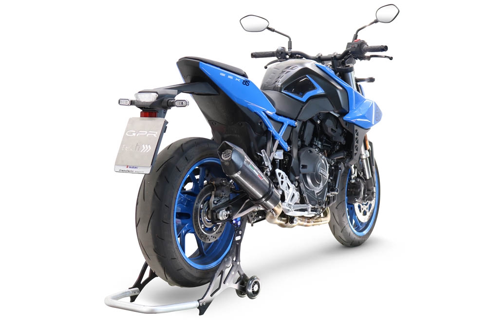 Escape compatível com Suzuki Gsx-8R 2022-2024, GP Evo4 Poppy, Sistema homologado com catalisador linha completa, silencioso mais coletor 