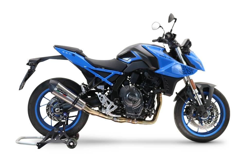 Escape compatível com Suzuki Gsx-8R 2022-2024, GP Evo4 Titanium, Sistema homologado com catalisador linha completa, silencioso mais coletor 