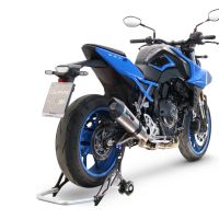 Escape compatível com Suzuki Gsx-8R 2022-2024, GP Evo4 Titanium, Sistema homologado com catalisador linha completa, silencioso mais coletor 