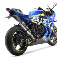 Escape compatível com Suzuki Gsx-R 1000 - 1000 R 2021-2025, M3 Titanium Natural, Escape legal, homologado, silenciador com db killer removível e tubo de ligação específico 