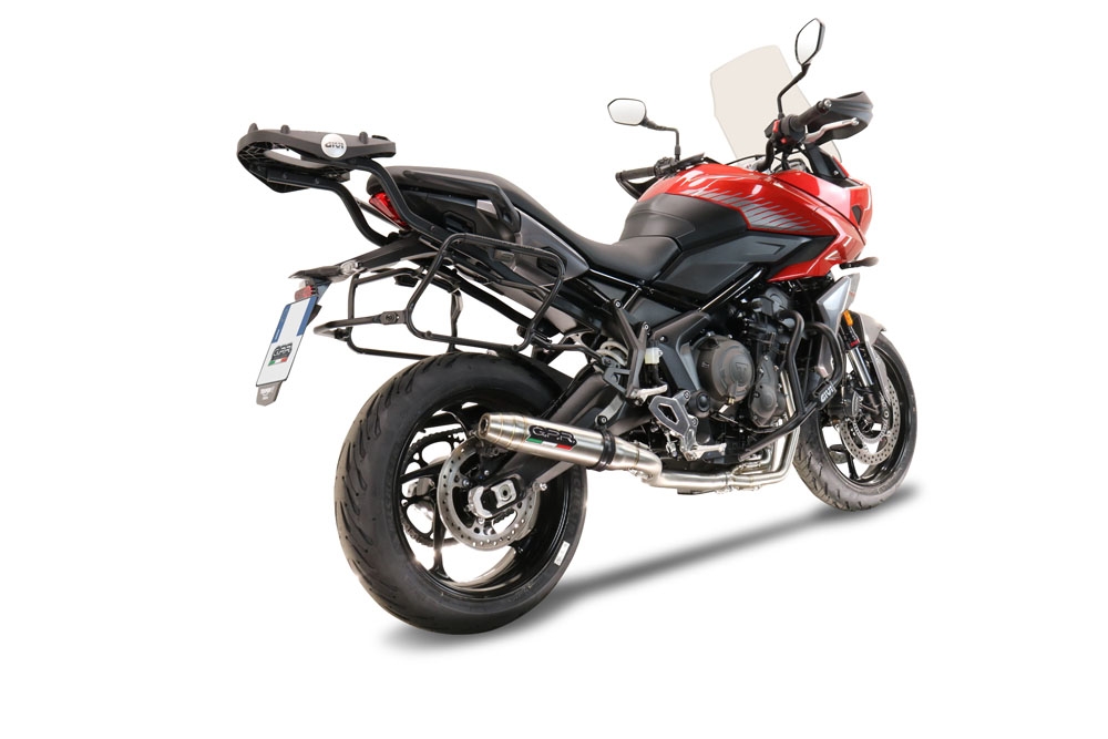 Escape compatível com Triumph Tiger Sport 660 2022-2024, Deeptone Inox, Escape completo, não legal para países da UE, com db killer removível 