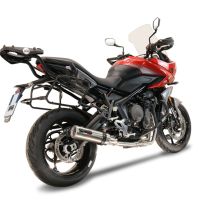 Escape compatível com Triumph Tiger Sport 660 2022-2024, M3 Titanium Natural, Sistema homologado com catalisador linha completa, silencioso mais coletor 