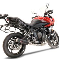 Escape compatível com Triumph Tiger Sport 660 2022-2024, M3 Black Titanium, Sistema homologado com catalisador linha completa, silencioso mais coletor 