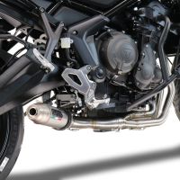 Escape compatível com Triumph Trident 660 2021-2024, Deeptone Inox, Escape racing linha completa, silencioso mais coletor com dbkiller, não homologado 