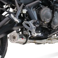 Escape compatível com Triumph Tiger Sport 660 2022-2024, M3 Titanium Natural, Sistema homologado com catalisador linha completa, silencioso mais coletor 