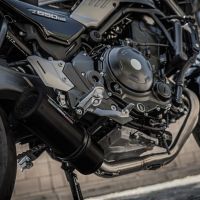 Escape compatível com Kawasaki Z 650 RS 2021-2023, M3 Black Titanium, Silenciador homologado para ruído, com catalisador, linha completa 