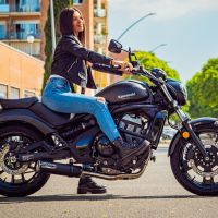 Escape compatível com Kawasaki Vulcan 650 S 2017-2020, M3 Black Titanium, Sistema homologado com catalisador linha completa, silencioso mais coletor 