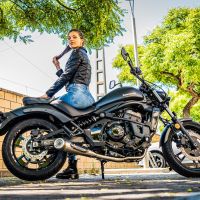 Escape compatível com Kawasaki Vulcan 650 S 2017-2020, Powercone Evo, Sistema homologado com catalisador linha completa, silencioso mais coletor 