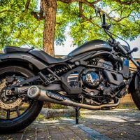 Escape compatível com Kawasaki Vulcan 650 S 2021-2023, Powercone Evo, Sistema homologado com catalisador linha completa, silencioso mais coletor 