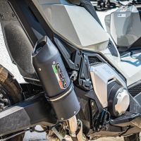 Escape compatível com Honda Forza 750 2021-2024, Furore Evo4 Nero, Escape legal, homologado, silenciador com db killer removível e tubo de ligação específico 