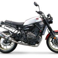 Escape compatível com Yamaha Xsr 700 2021-2024, GP Evo4 Titanium, Sistema homologado com catalisador linha completa, silencioso mais coletor 