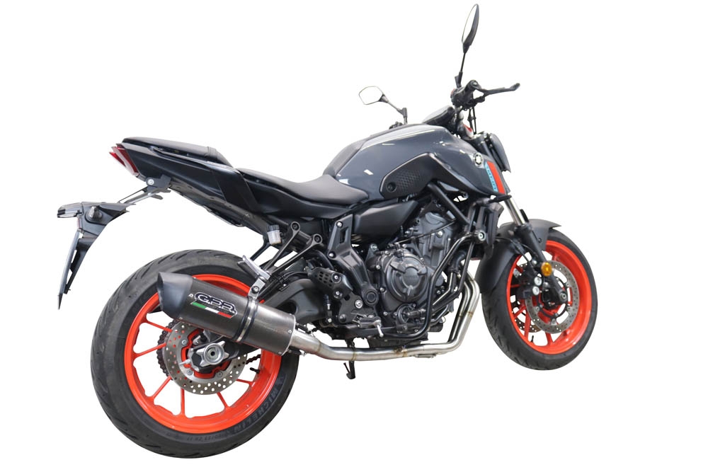 Escape compatível com Yamaha Mt-07 2021-2024, Furore Evo4 Poppy, Sistema homologado com catalisador linha completa, silencioso mais coletor 