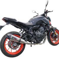 Escape compatível com Yamaha Mt-07 2021-2024, GP Evo4 Titanium, Sistema homologado com catalisador linha completa, silencioso mais coletor 