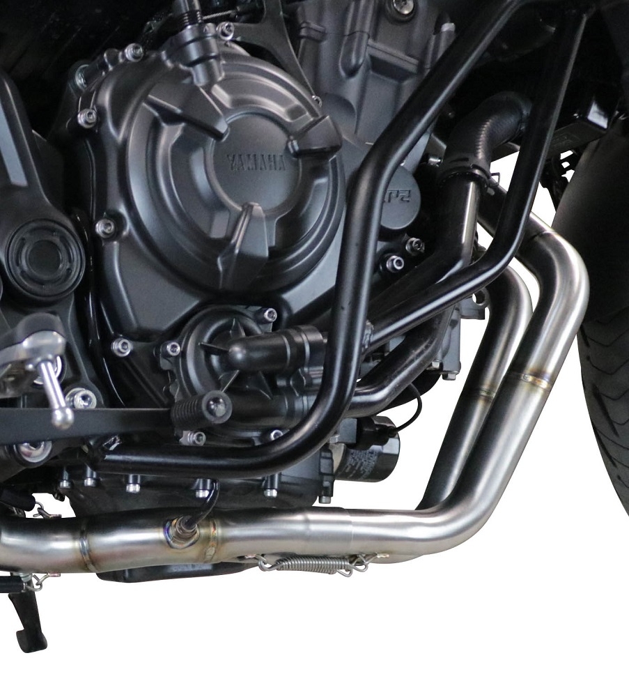 Escape compatível com Yamaha Xsr 700 2021-2024, GP Evo4 Titanium, Sistema homologado com catalisador linha completa, silencioso mais coletor 