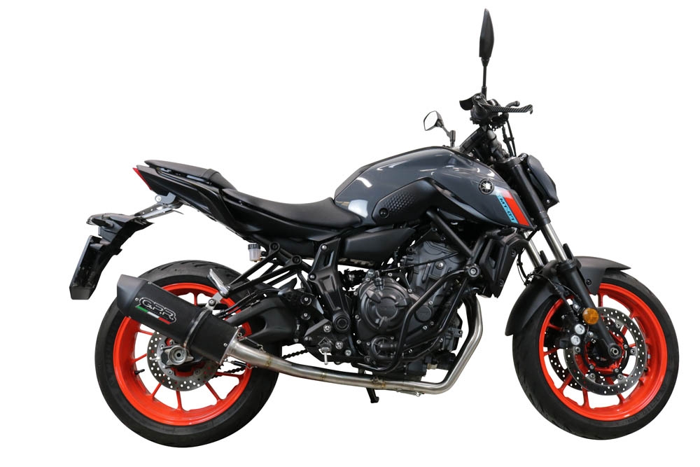 Escape compatível com Yamaha Mt-07 2021-2024, Furore Evo4 Poppy, Sistema homologado com catalisador linha completa, silencioso mais coletor 