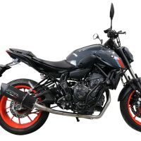 Escape compatível com Yamaha Mt-07 2021-2024, Furore Evo4 Poppy, Sistema homologado com catalisador linha completa, silencioso mais coletor 