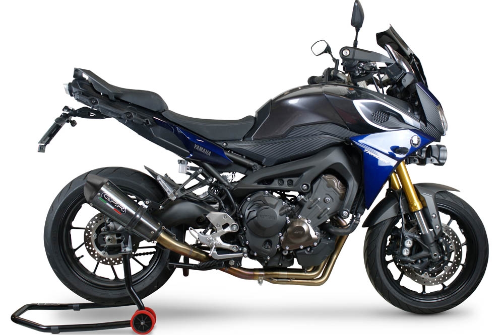 Escape compatível com Yamaha Tracer 9 GT 2021-2024, GP Evo4 Poppy, Sistema homologado com catalisador linha completa, silencioso mais coletor 