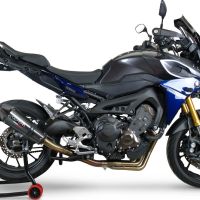 Escape compatível com Yamaha Tracer 9 GT 2021-2024, GP Evo4 Poppy, Sistema homologado com catalisador linha completa, silencioso mais coletor 