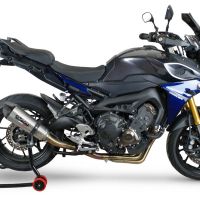 Escape compatível com Yamaha Mt-09 Tracer 900 2017-2020, GP Evo4 Titanium, Sistema homologado com catalisador linha completa, silencioso mais coletor 