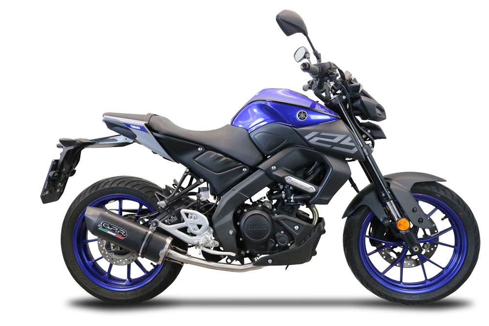 Escape compatível com Yamaha Mt 125 2020-2020, Furore Evo4 Nero, Sistema homologado com catalisador linha completa, silencioso mais coletor 