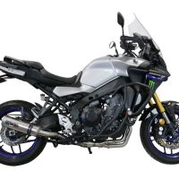 Escape compatível com Yamaha Tracer 9 2021-2024, M3 Inox , Sistema homologado com catalisador linha completa, silencioso mais coletor 