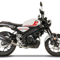 Escape compatível com Yamaha XSR 125 2021-2025, Furore Evo4 Poppy, Sistema homologado com catalisador linha completa, silencioso mais coletor 