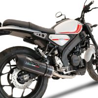 Escape compatível com Yamaha XSR 125 2021-2025, Furore Evo4 Poppy, Sistema homologado com catalisador linha completa, silencioso mais coletor 