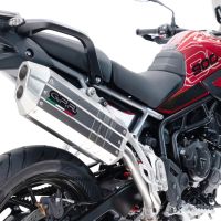 Escape compatível com Triumph Tiger 900 GT / Pro / Rally Pro 2024-2025, Hyper Sonic Titanium, Escape legal, homologado, silenciador com db killer removível e tubo de ligação específico 