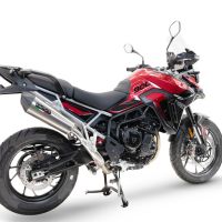 Escape compatível com Triumph Tiger 900 GT / Pro / Rally Pro 2024-2025, GP Evo4 Titanium, Escape legal, homologado, silenciador com db killer removível e tubo de ligação específico 