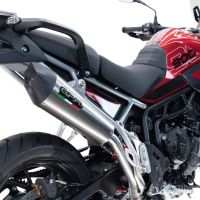 Escape compatível com Triumph Tiger 900 GT / Pro / Rally Pro 2024-2025, GP Evo4 Titanium, Escape legal, homologado, silenciador com db killer removível e tubo de ligação específico 