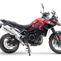 Escape compatível com Triumph Tiger 900 GT / Pro / Rally Pro 2024-2025, Furore-X Acciaio Inox, Escape legal, homologado, silenciador com db killer removível e tubo de ligação específico 