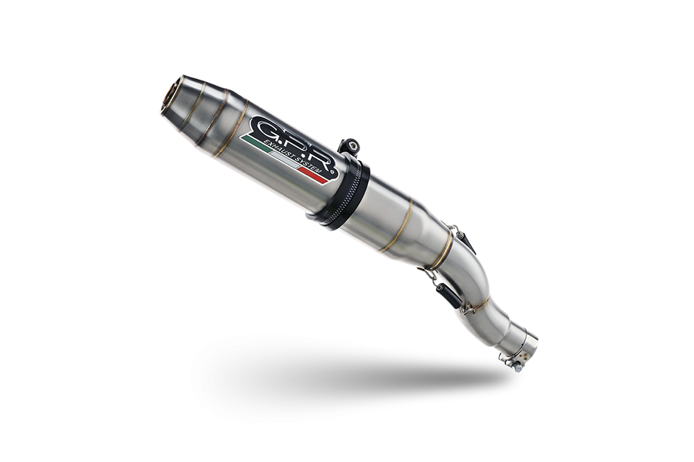 Escape compatível com Benelli 502 C 2019-2020, Deeptone Inox, Escape legal, homologado, silenciador com db killer removível e tubo de ligação específico 