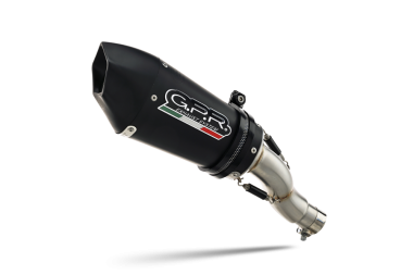 Escape compatível com Benelli Leoncino 500 2017-2024, Gpe Ann. Black titanium, Escape legal, homologado, silenciador com db killer removível e tubo de ligação específico 