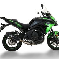 Escape compatível com Kawasaki Versys 650 2023-2025, Furore-X Titanio Nero, Silenciador homologado para ruído, com catalisador, linha completa 