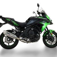 Escape compatível com Kawasaki Versys 650 2023-2025, Furore-X Acciaio Inox, Silenciador homologado para ruído, com catalisador, linha completa 