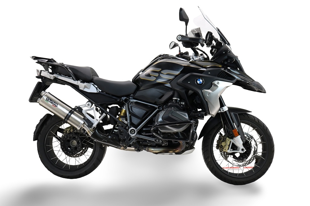 Escape compatível com Bmw R 1250 Gs -Adventure 2021-2024, Dual Poppy, Escape legal, homologado, silenciador com db killer removível e tubo de ligação específico 