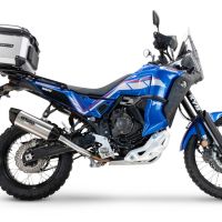 Escape compatível com Yamaha Tenere 700 2024-2025, Furore-X Titanio, Escape legal, homologado, silenciador com db killer removível e tubo de ligação específico 